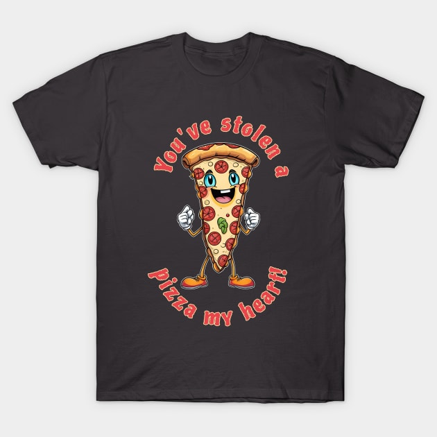 Pizza my heart T-Shirt by Sarah's Shoppe